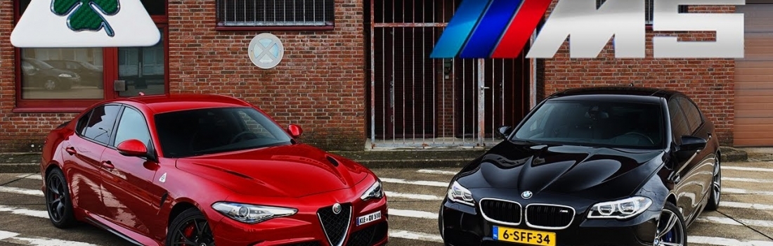 VIDEO: BMW M5 vs Giulia Quadrifoglio na autobahnu